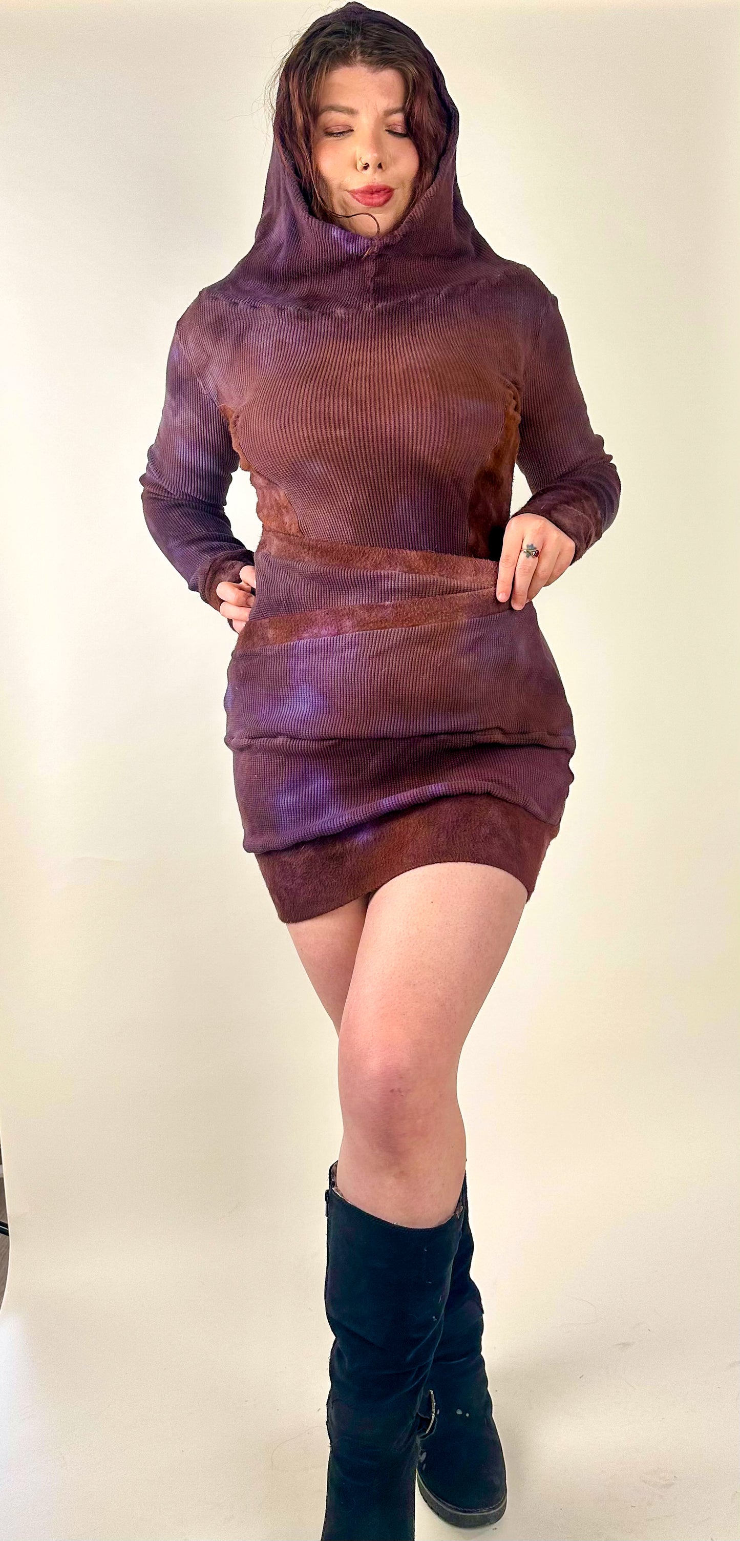 Small North Star Hoodie Dress