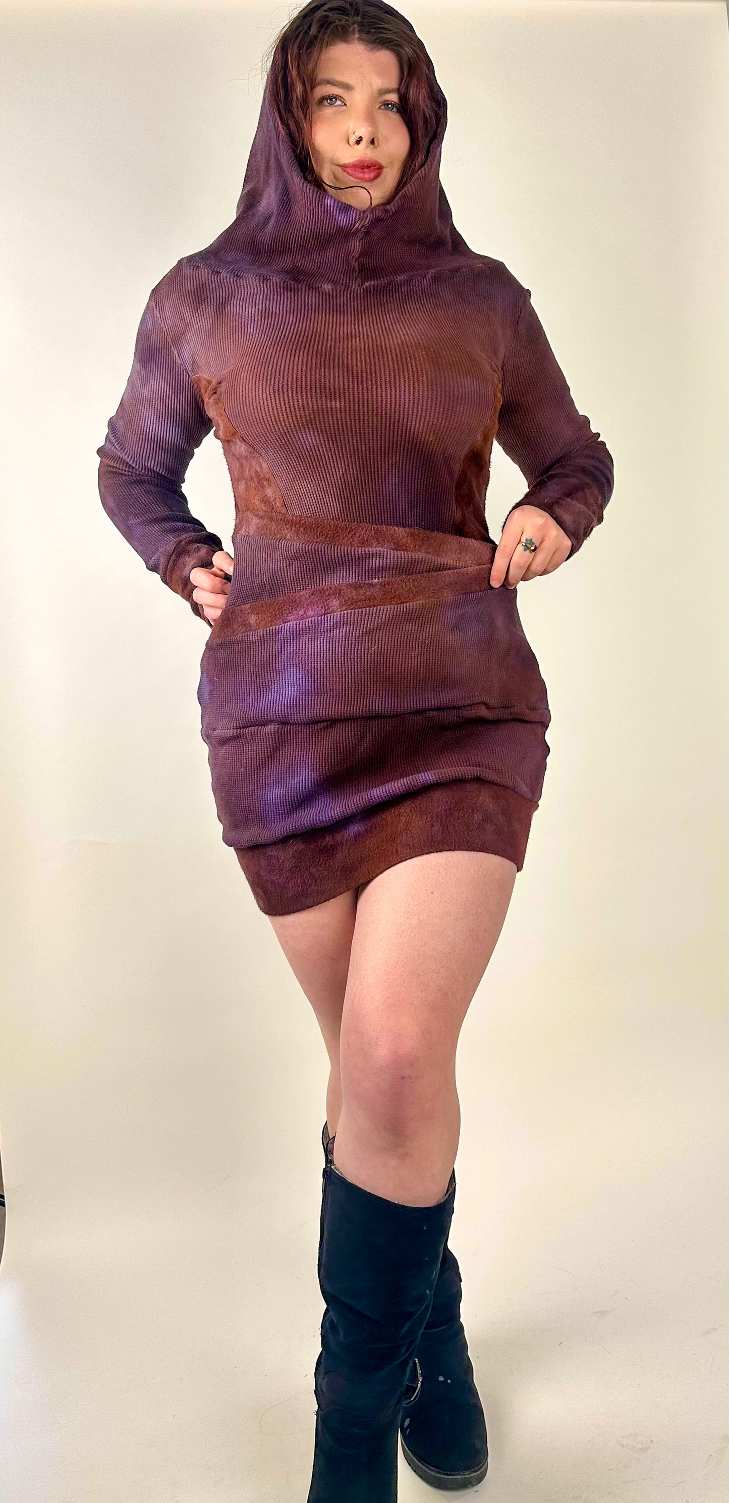 Small North Star Hoodie Dress